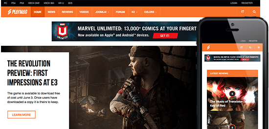 responsive joomla template